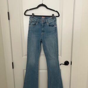 MOTHER Light Blue Flare Jeans